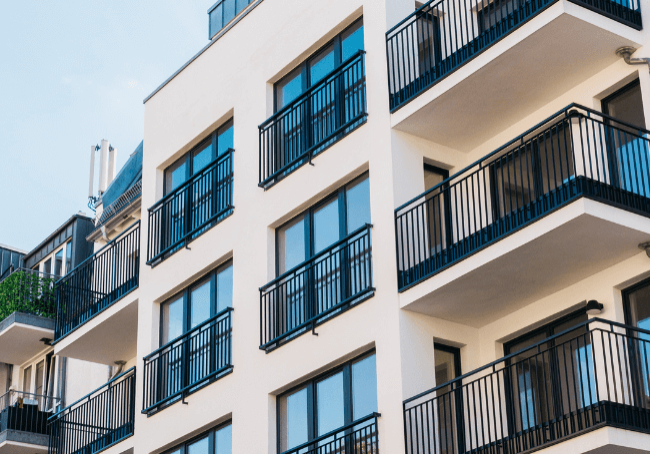 A picture of three levels of a Strata Property