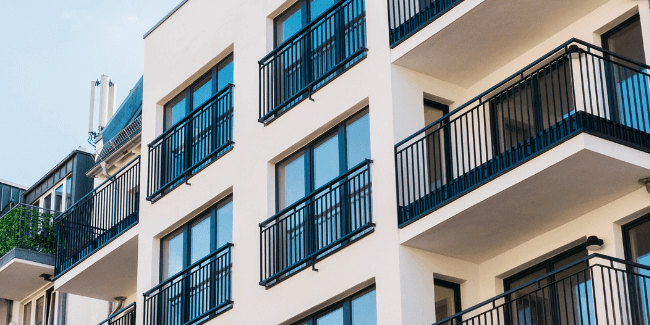 A picture of three levels of a Strata Property